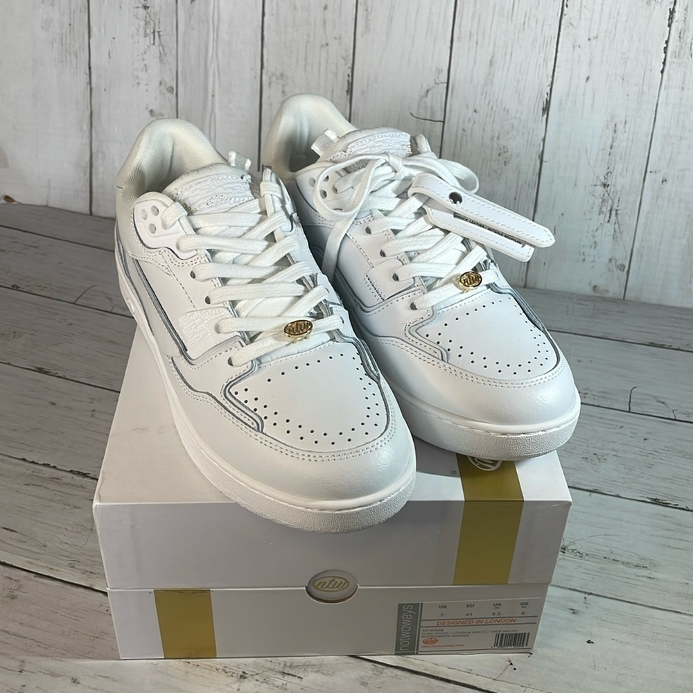 Rare NEW London Brand “No Two Ways” (NTW) White Leather Sneakers